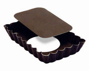 Gobel - Tart Mold LB Fluted Rectangle 12x7.5x2cm/4.7x2.9x0.8" Non-stick - Limolin 