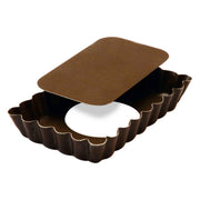 Gobel - Tart Mold LB Fluted Rectangle 12x7.5x2cm/4.7x2.9x0.8" Non-stick - Limolin 