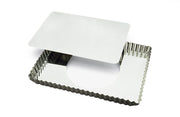 Gobel - Tart Mold LB Fluted Rectangle 29x20.5x2.5cm/11.5x8x1" Tin - Limolin 