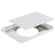Gobel - Tart Mold LB Fluted Rectangle 29x20.5x2.5cm/11.5x8x1" Tin - Limolin 