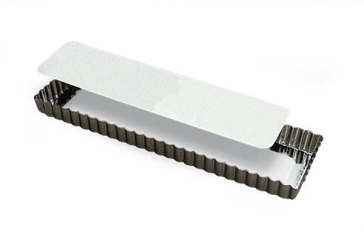 Gobel - Tart Mold LB Fluted Rectangle 35x11x2.5cm/13.8x4.3x1" Tin - Limolin 