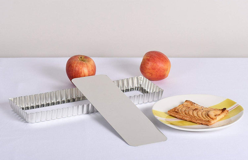 Gobel - Tart Mold LB Fluted Rectangle 35x11x2.5cm/13.8x4.3x1" Tin - Limolin 