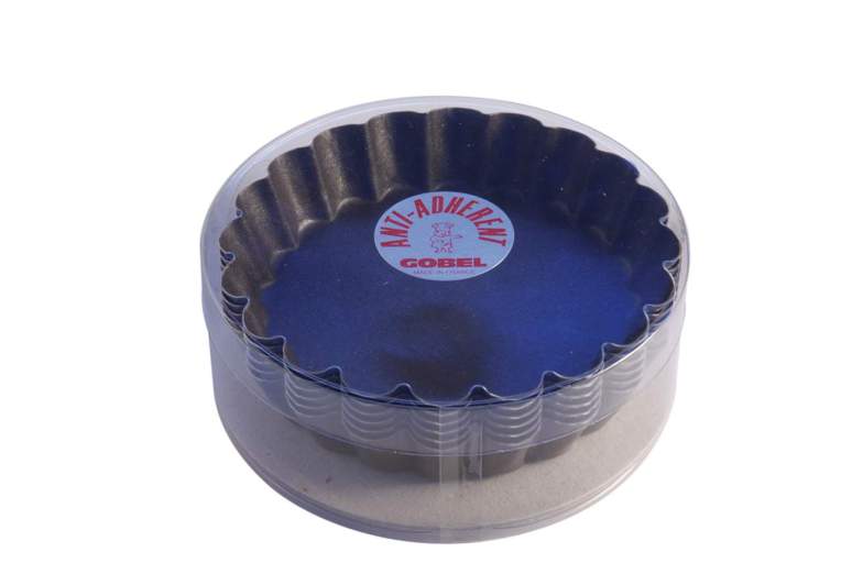 Gobel - Tart Mold Set Round Fluted 6pc/Set 10x1.8cm/4x0.7" Non-stick - Limolin 