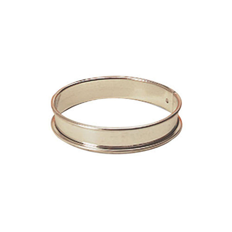 Gobel - Tart Ring Round w/Rolled Edge 10x2cm/4x0.8" SS - Limolin 