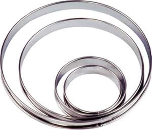 Gobel - Tart Ring Round w/Rolled Edge 18x2cm/7x0.8" SS - Limolin 