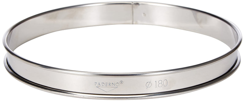 Gobel - Tart Ring Round w/Rolled Edge 18x2cm/7x0.8" SS - Limolin 