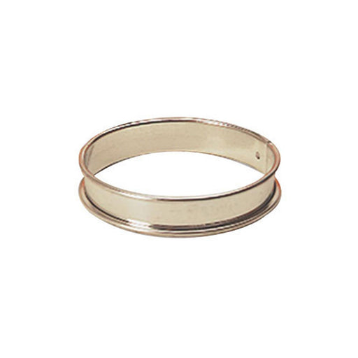 Gobel - Tart Ring Round w/Rolled Edge 8x2cm/3.2x0.8" SS - Limolin 