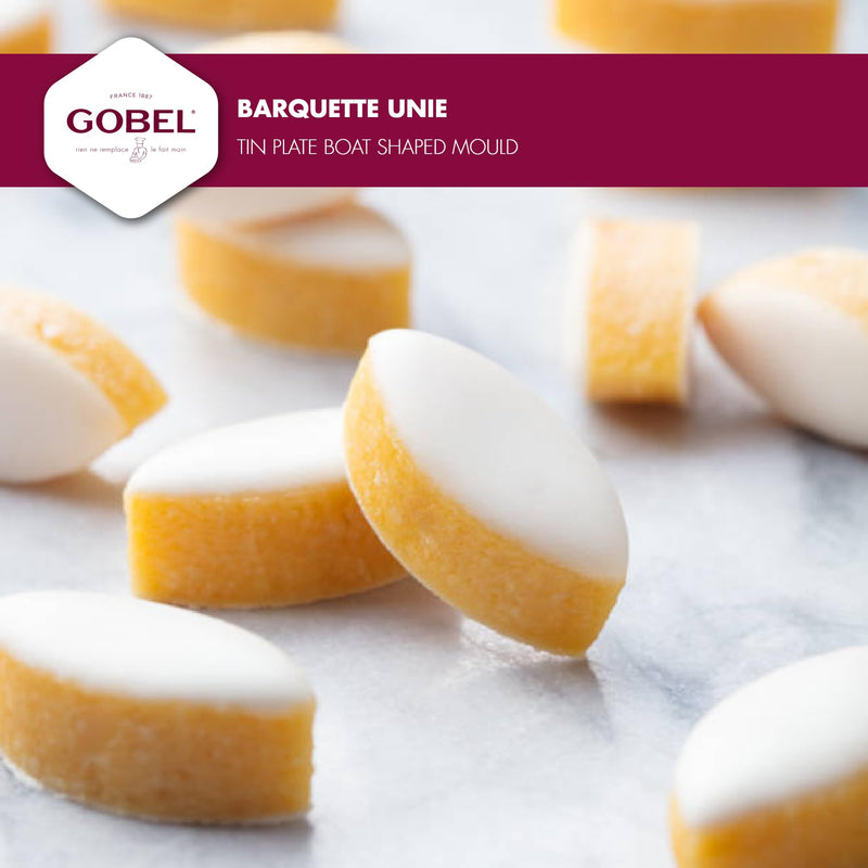 Gobel - Tartlet Mold Boat 8x3.3x1.2cm/3.2x1.3x0.47" Tin - Limolin 