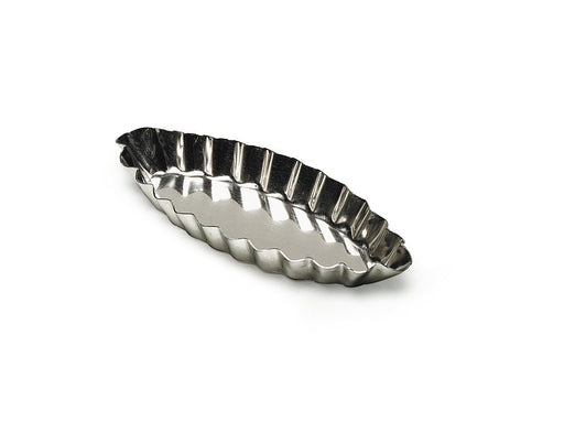 Gobel - Tartlet Mold Boat Fluted 12x5x1.4cm/4.7x2x0.55" Tin - Limolin 