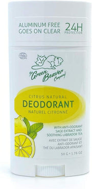 Green Beaver Company - Deodorant, Paraben & Aluminum-Free, Vegan, For Normal & Sensitive Skin, Citrus, 1-pack - Limolin 