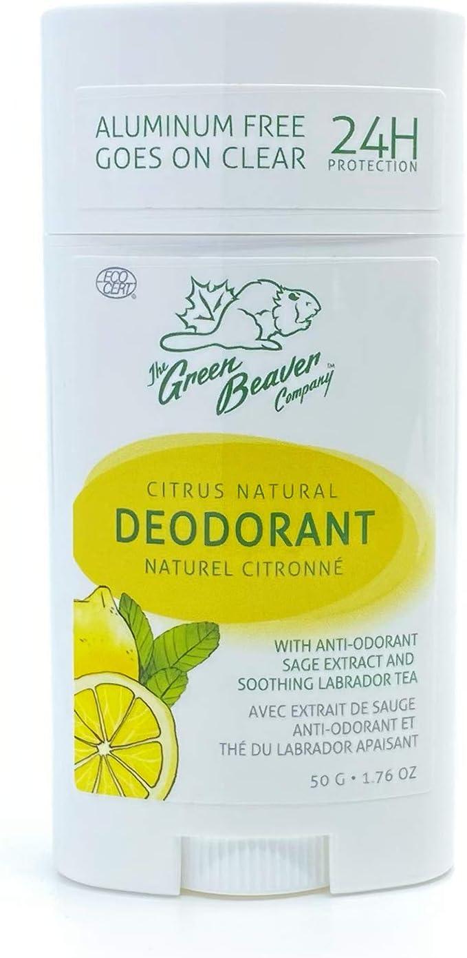 Green Beaver Company - Deodorant, Paraben & Aluminum-Free, Vegan, For Normal & Sensitive Skin, Citrus, 1-pack - Limolin 