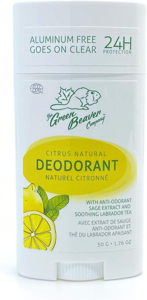 Green Beaver Company - Deodorant, Paraben & Aluminum-Free, Vegan, For Normal & Sensitive Skin, Citrus, 1-pack - Limolin 