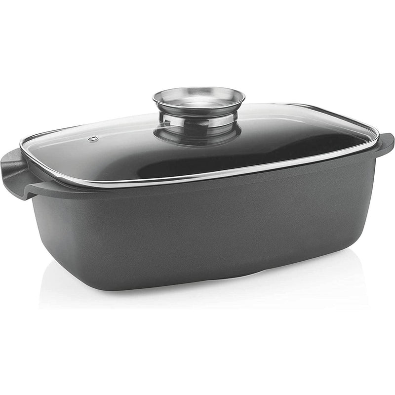 Guzzini - Cooking - Deep Roasting Dish With Lid (Black) - Limolin 