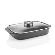 Guzzini - Cooking - Shallow Roasting Dish With Lid (Black) - Limolin 