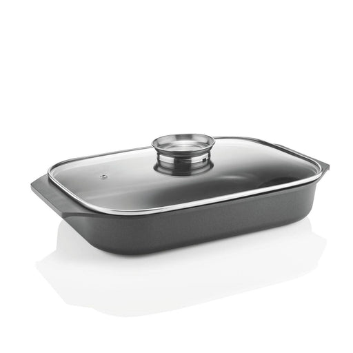Guzzini - Cooking - Shallow Roasting Dish With Lid (Black) - Limolin 
