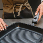 Guzzini - Cooking - Square Griddle Pan 28X28 (Grey) - Limolin 