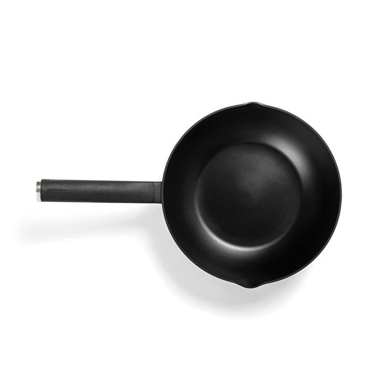 Guzzini - Cooking - Wok Ø28 cm (Grey) - Limolin 