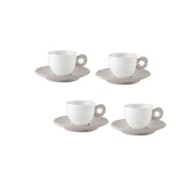 Guzzini - Everyday - Espresso Cups With Saucers (Set of 4) - Limolin 