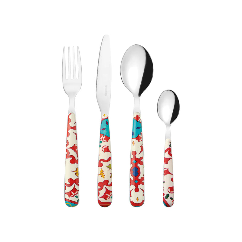 Guzzini - Flower & Lemon - 24-Piece Cutlery Set - Limolin 