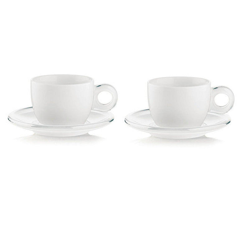 Guzzini - Gocce - Cappuccino Cups With Saucers (Set of 2) - Limolin 