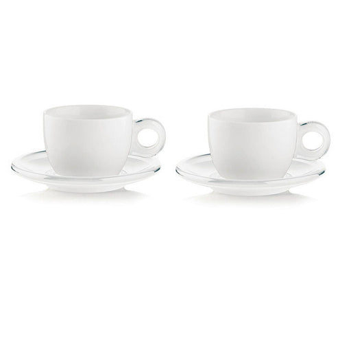 Guzzini - Gocce - Cappuccino Cups With Saucers (Set of 2) - Limolin 