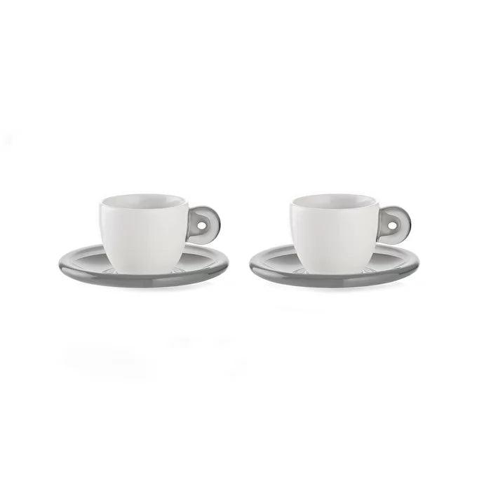 Guzzini - Gocce - Espresso Cups With Saucers (Set of 2) - Limolin 