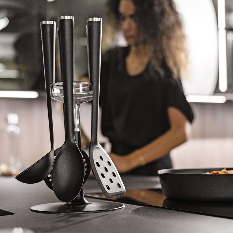 Guzzini - Preparation - Utensils With Stand - (Set of 5) - Limolin 