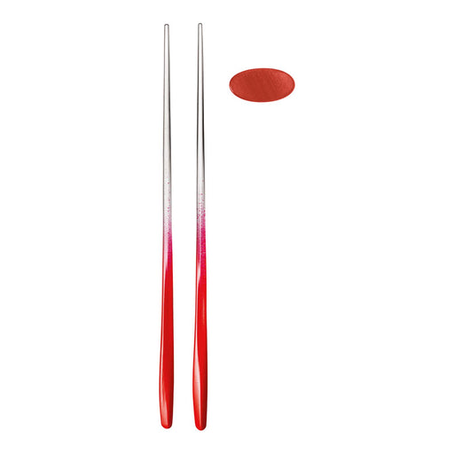 Guzzini - Set 2 Pairs of Two Colour Chopsticks With 2 Rests - Limolin 