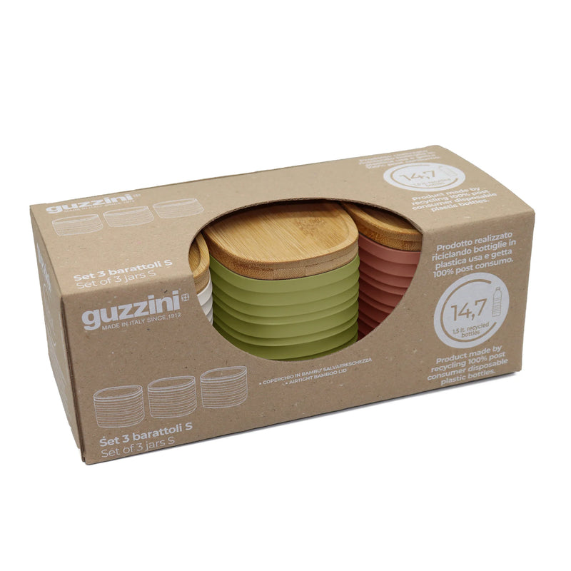 Guzzini - TIERRA - Set of 3 S Storage Jars - Limolin 