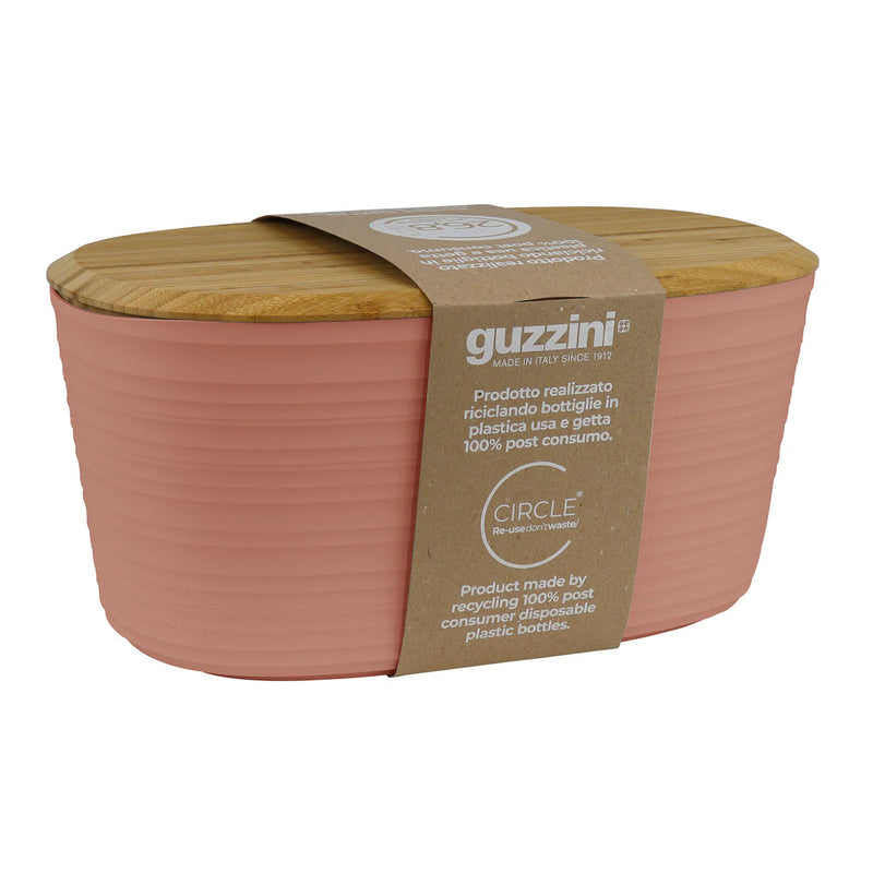 Guzzini - Tierra - Bread Bin With Bamboo Breadboard Top - Limolin 