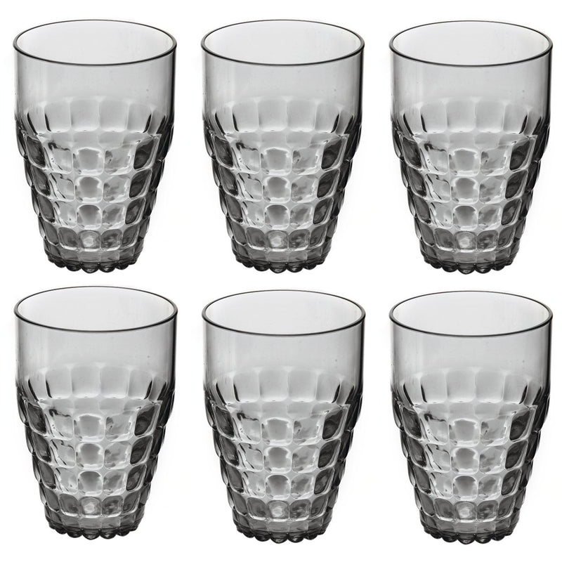 Guzzini - Tiffany - Tall Grey Tumbler (Set of 6) - Limolin 