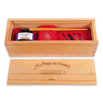 Writing Set À la Perle des Encres, Pansy Violet