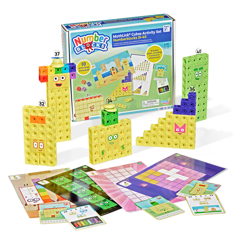 Hand 2 Mind - MATHLINK CUBES ACTIVITY SET NUMBERBLOCKS 31-40