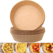 Round Air Fryer Parchment Liners, 16 cm, 50 Count