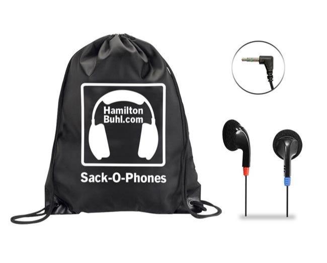 HamiltonBuhl - Earbuds 100 Pack Sack - O - Phones With Bag - Limolin 