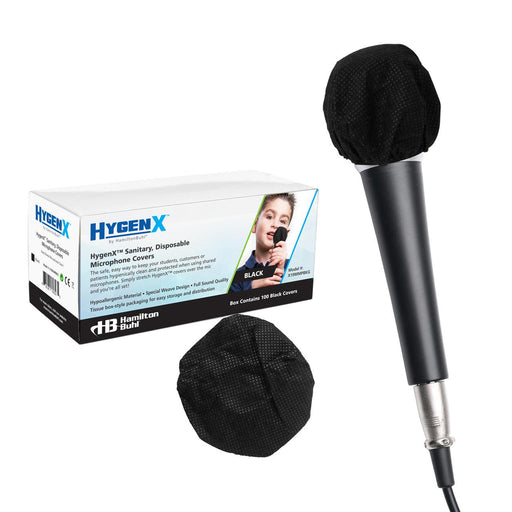 HamiltonBuhl - Sanitary Mic Covers Hygenx 100 Black - Limolin 