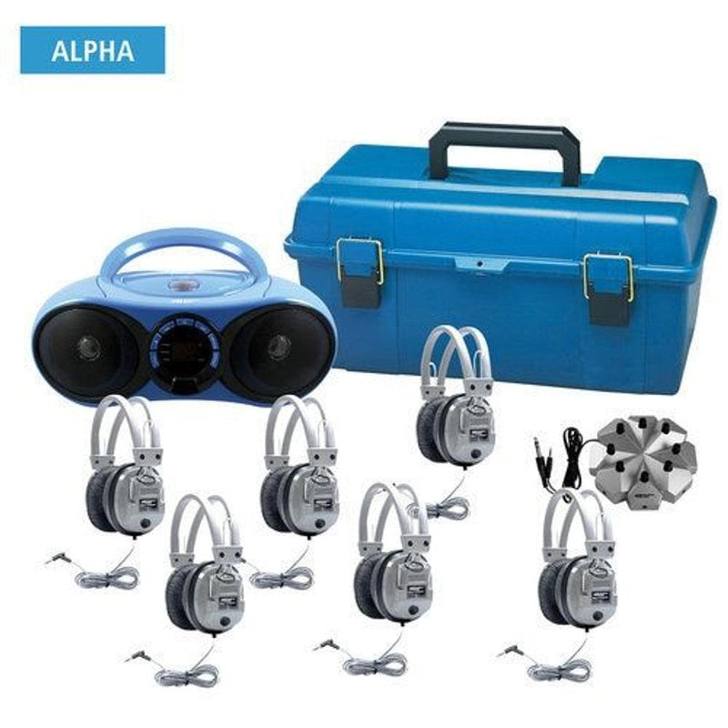 HamiltonBuhl - Val-U-Pak Bluetooth/Cd/Fm Listening Center, 6 Station - Limolin 