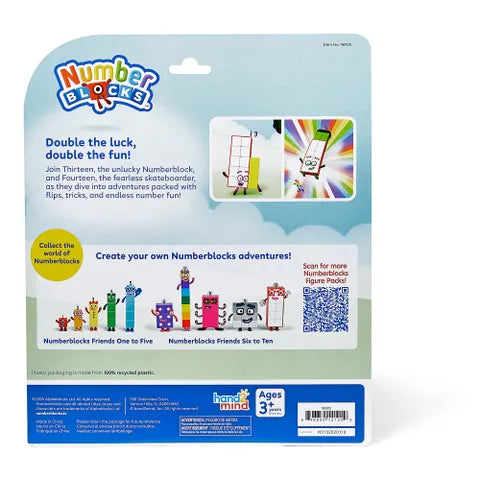 Hand 2 Mind - 2025 Numberblocks Friends Thirteen & Fourteen Figure Pack - Limolin 