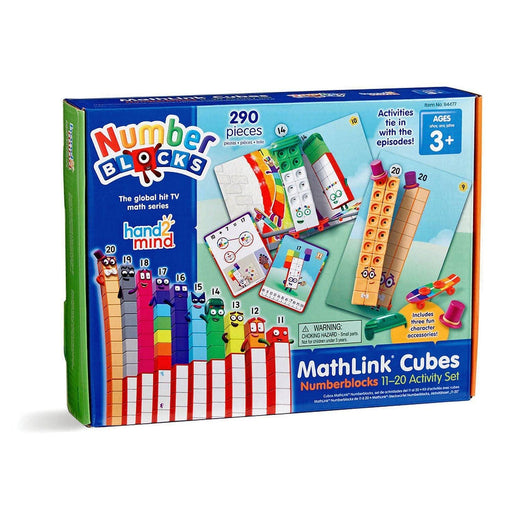 Hand 2 Mind - Numberblocks Mathlink Cubes 11 - 20 Math Activity Set - Limolin 