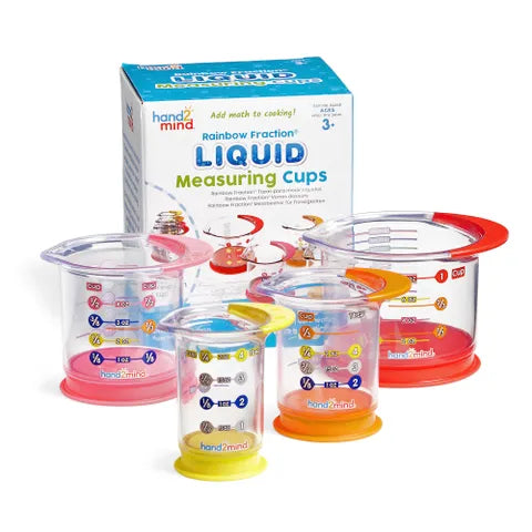 Hand 2 Mind - Rainbow Fraction® Liquid Measuring Cups - Limolin 