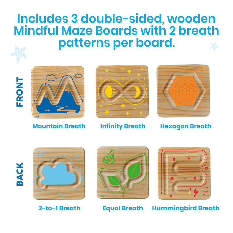 Hand 2 Mind - Wooden Mindful Maze Set - Limolin 