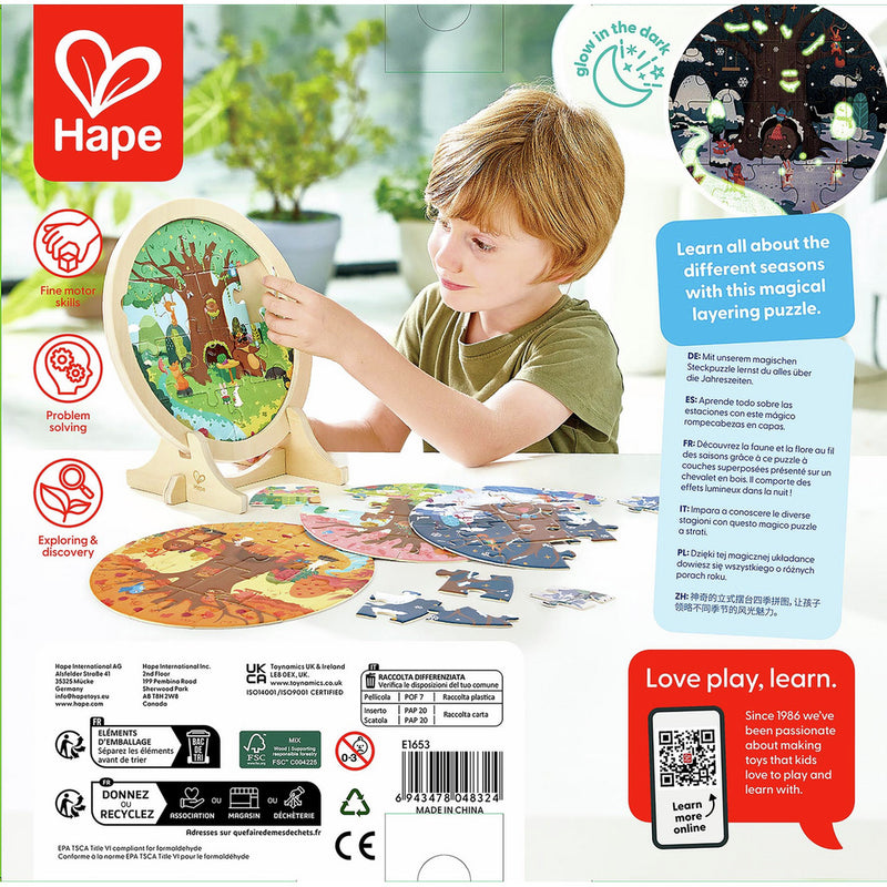 Hape - 4-Seasons layer Puzzle - Limolin 