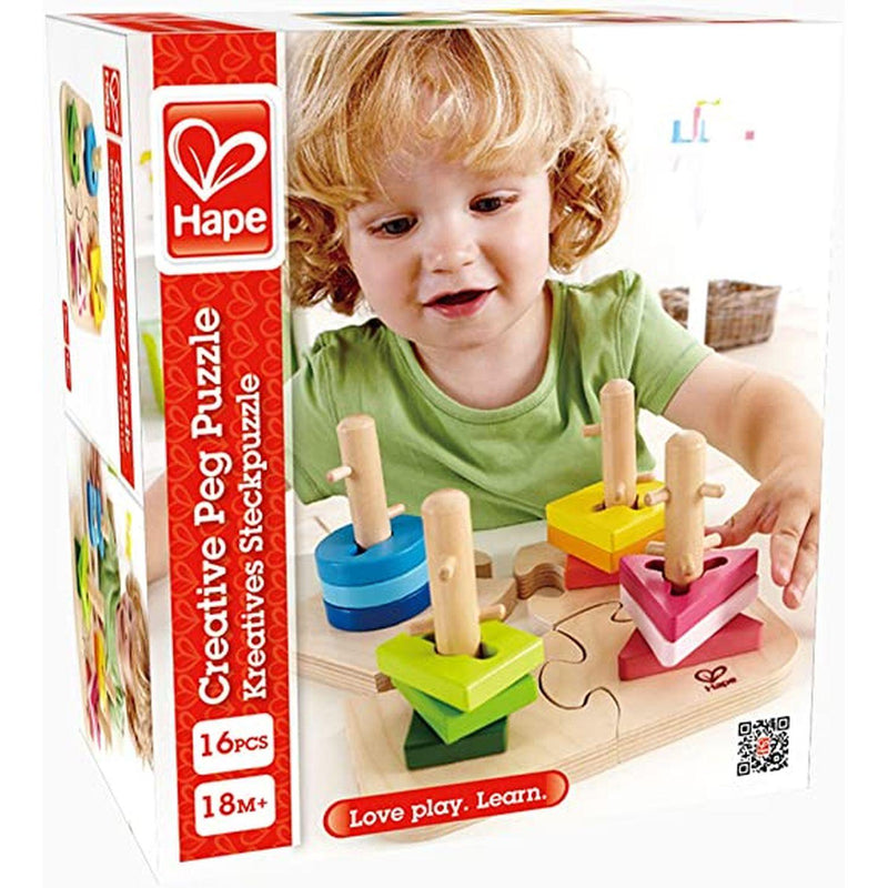 Hape - Creative Peg Puzzle - Limolin 