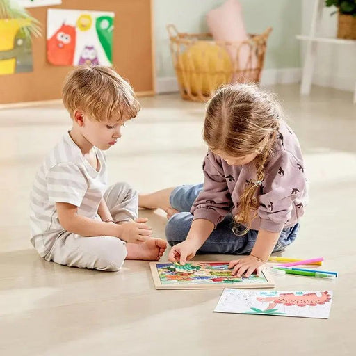 Hape - Dino Wooden Puzzle - Limolin 