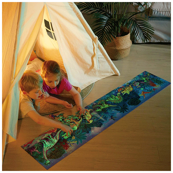 Hape - Dinosaur Glow-in-The - Dark Puzzle
