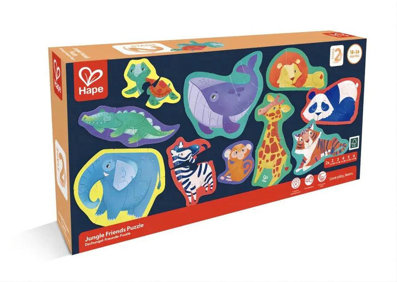 Hape - Jungle Friends Puzzle - Limolin 