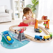 Hape - Lift & Load Harbour Rail Set - Limolin 