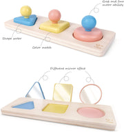 Hape - Montessori Multiple Shape Puzzle - Limolin 