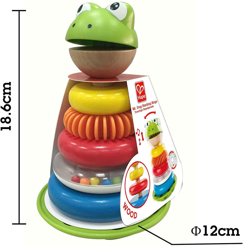 Hape - Mr Frog Stacking Rings - Limolin 