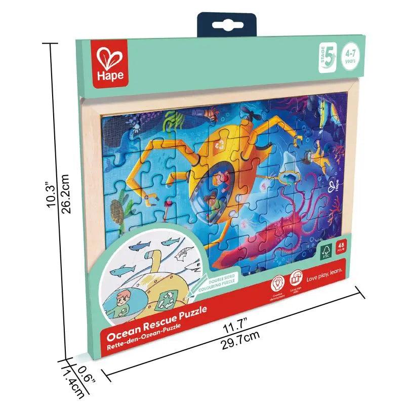 Hape - Ocean Rescue Wooden Puzzle - Limolin 